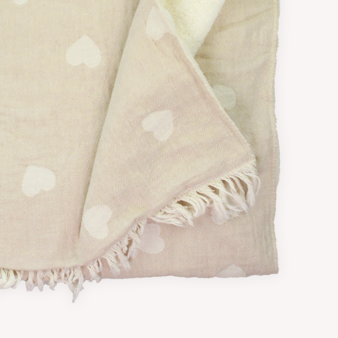 Pokoloko - Have A Heart Fleece Lined Throw