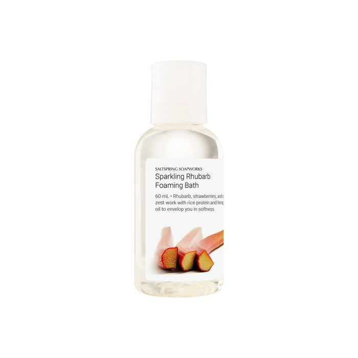 Saltspring Soapworks - (Travel Size) Sparkling Rhubarb Foaming Bath