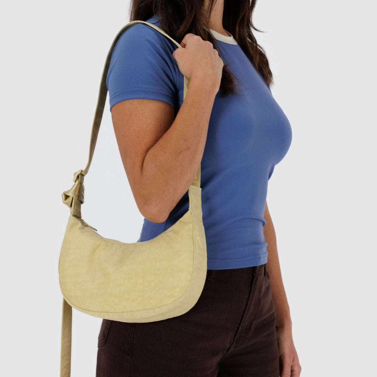 Baggu - Small Nylon Crescent Bag - Butter