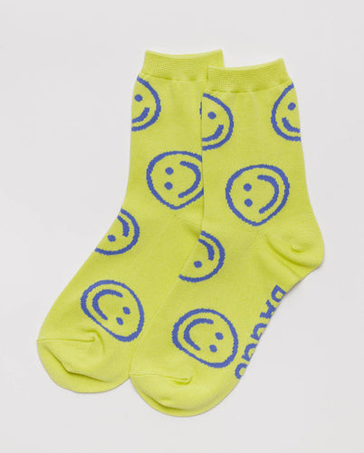 Baggu - Sock Crew - Citron Happy