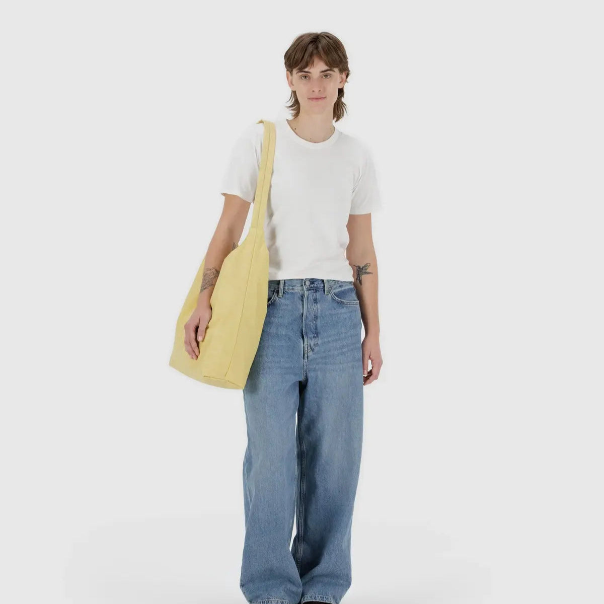 Baggu - Large Nylon Sling Bag - Butter