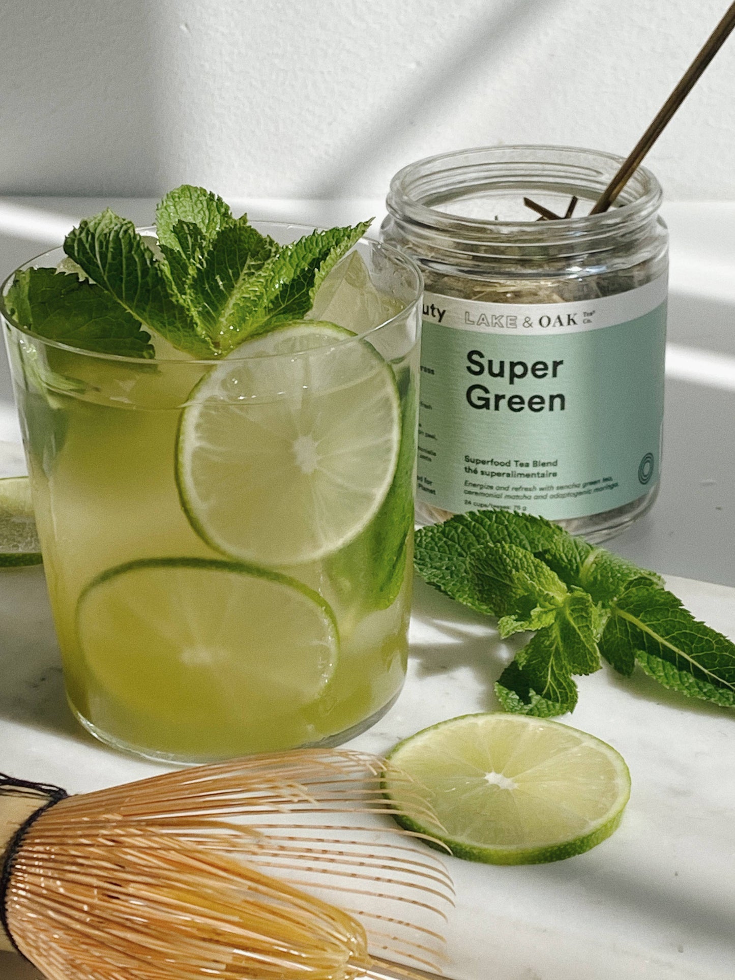 Super Green - Superfood Tea: Pyramid Tea Bags - Retail Canister
