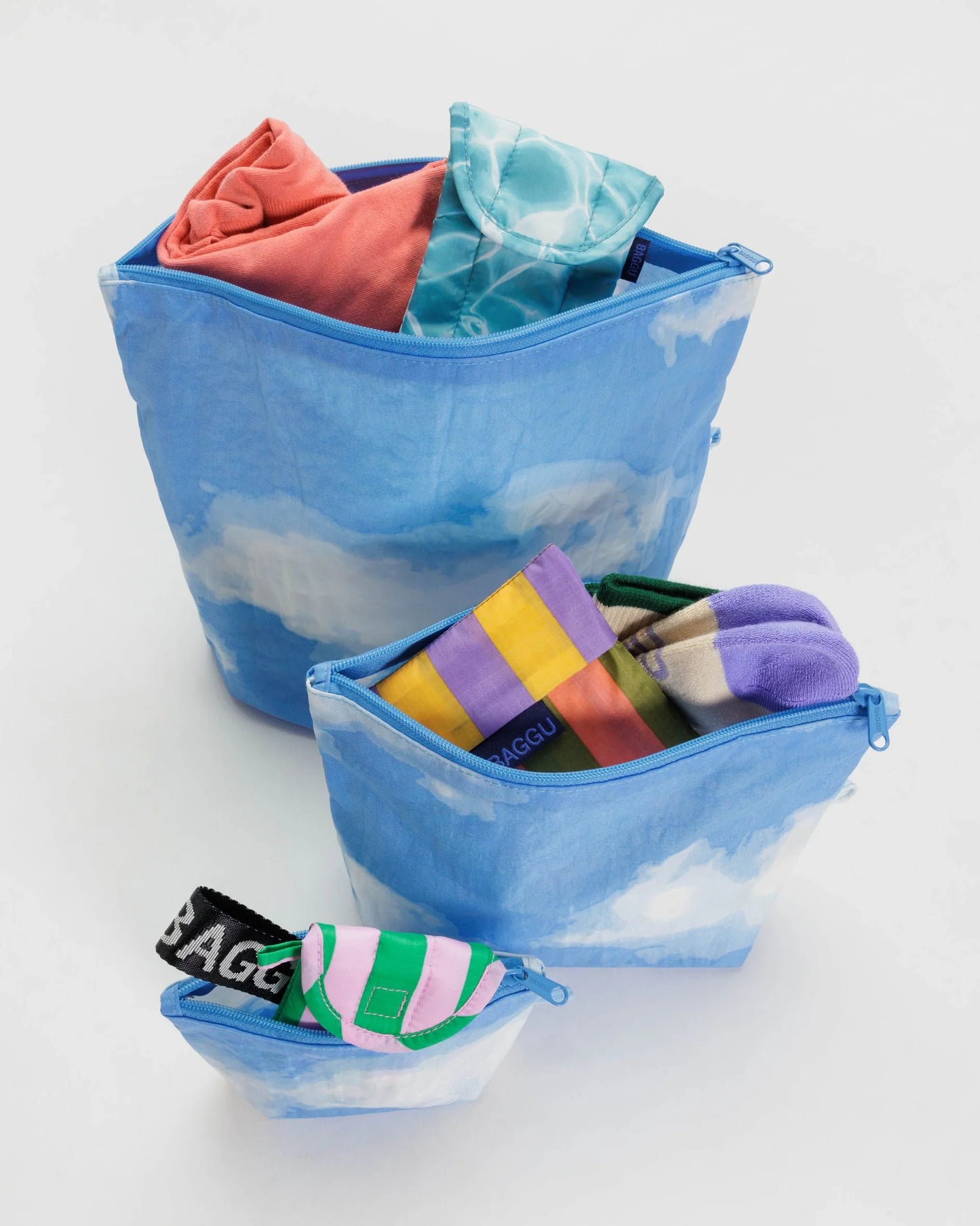 Baggu - Go Pouch Set - Clouds