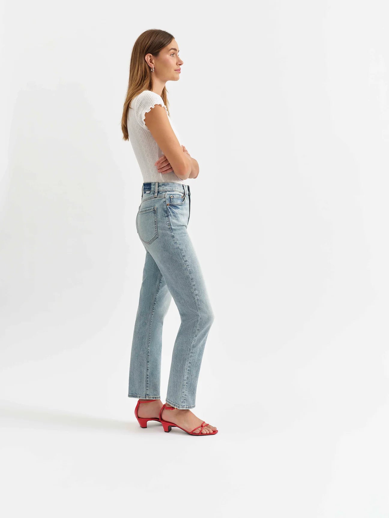 Daze Denim Smarty Pants slim straight in Wink