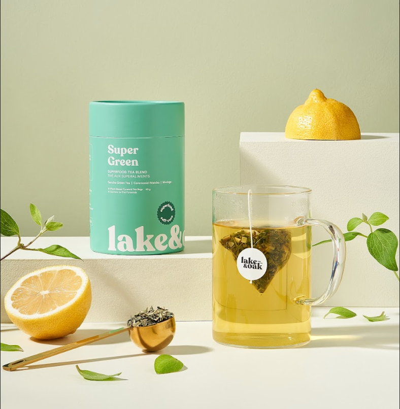 Super Green - Superfood Tea: Pyramid Tea Bags - Retail Canister