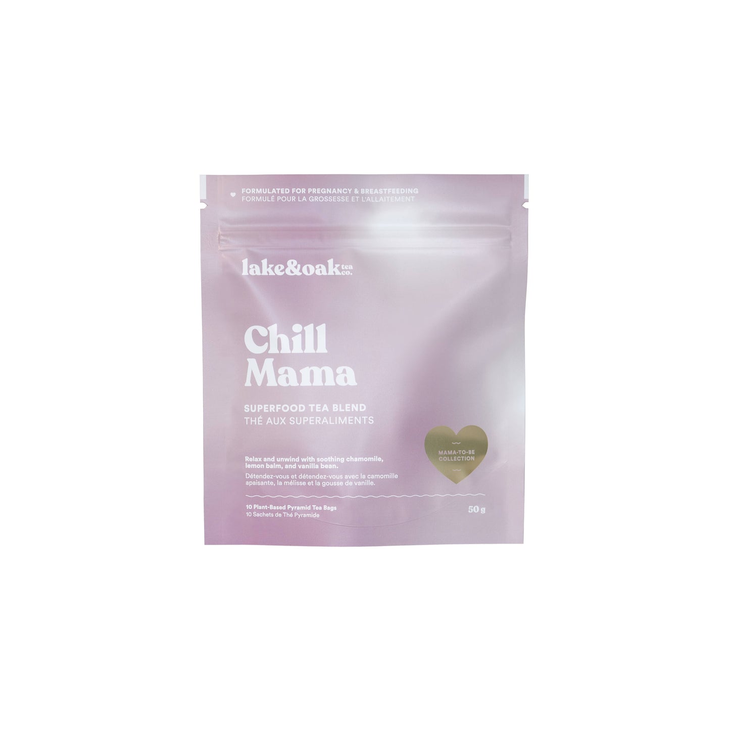 Lake & Oak Tea Co. - Chill Mama - Plant-Based Pyramid Tea Bags