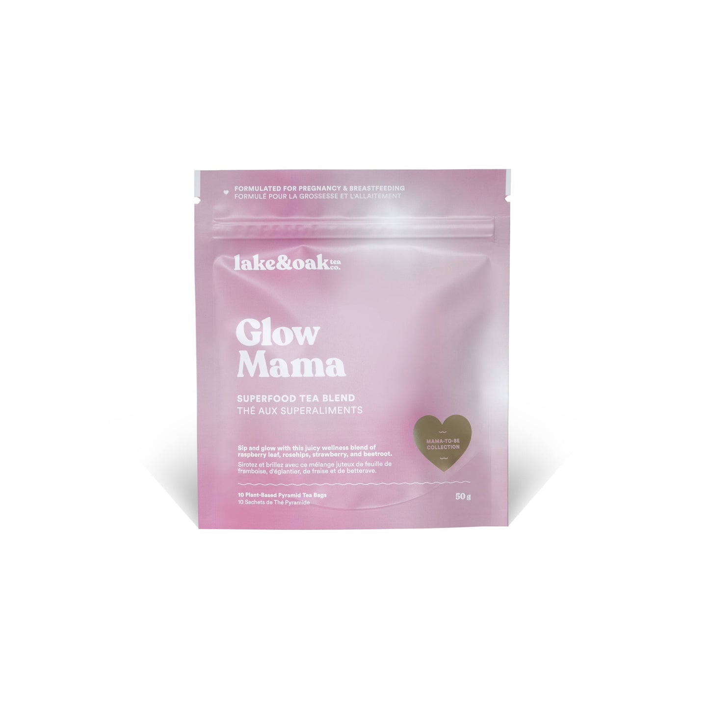 Lake & Oak Tea Co. - Glow Mama - Plant-Based Pyramid Tea Bags