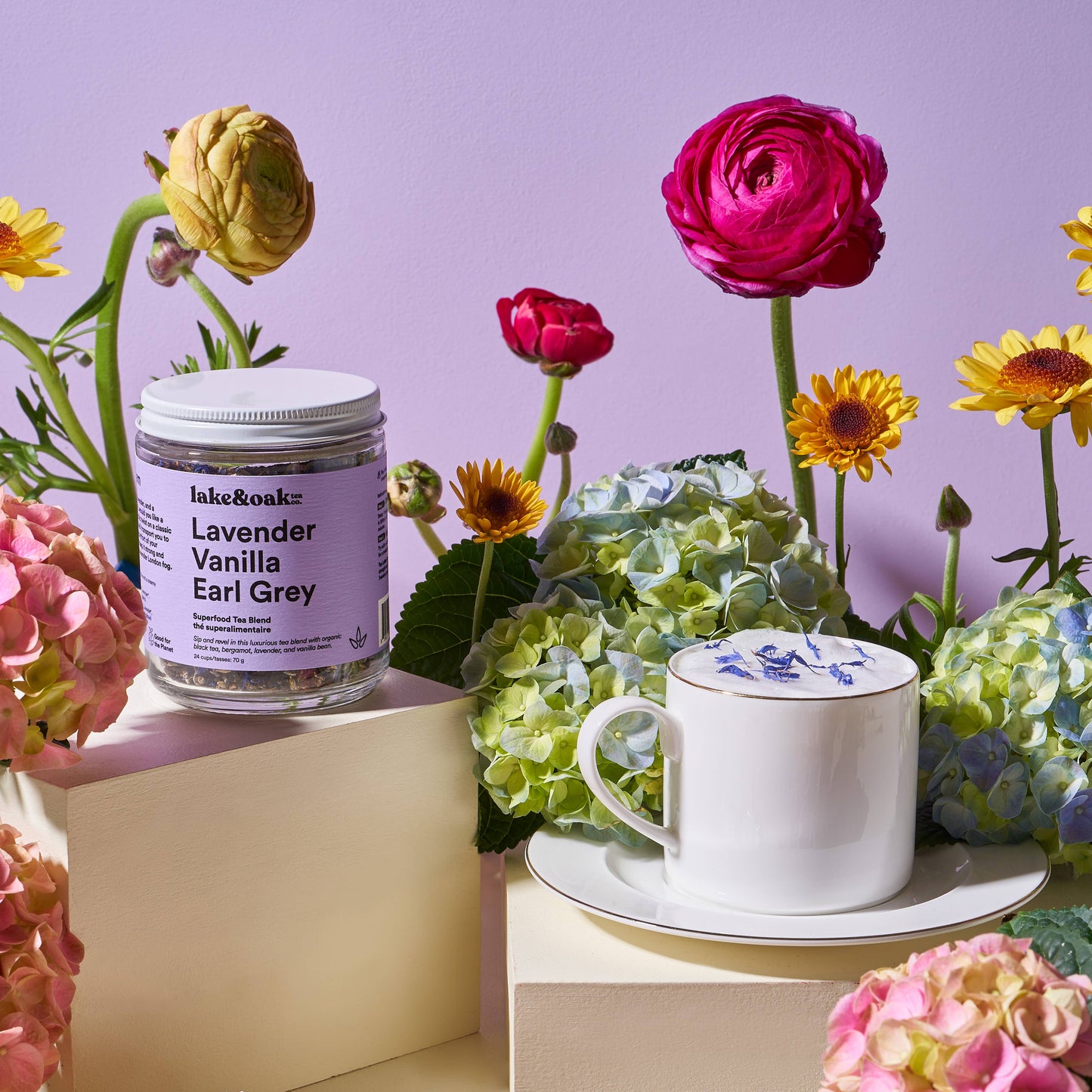 Lake & Oak Tea Co. - Lavender Vanilla Earl Grey - Superfood Tea Blend