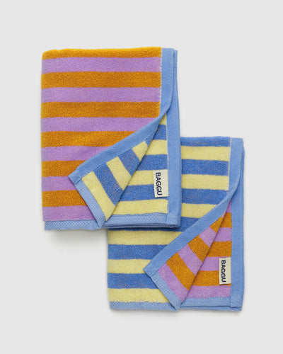 Baggu - Hand Towel Set of 2 - Hotel Stripe