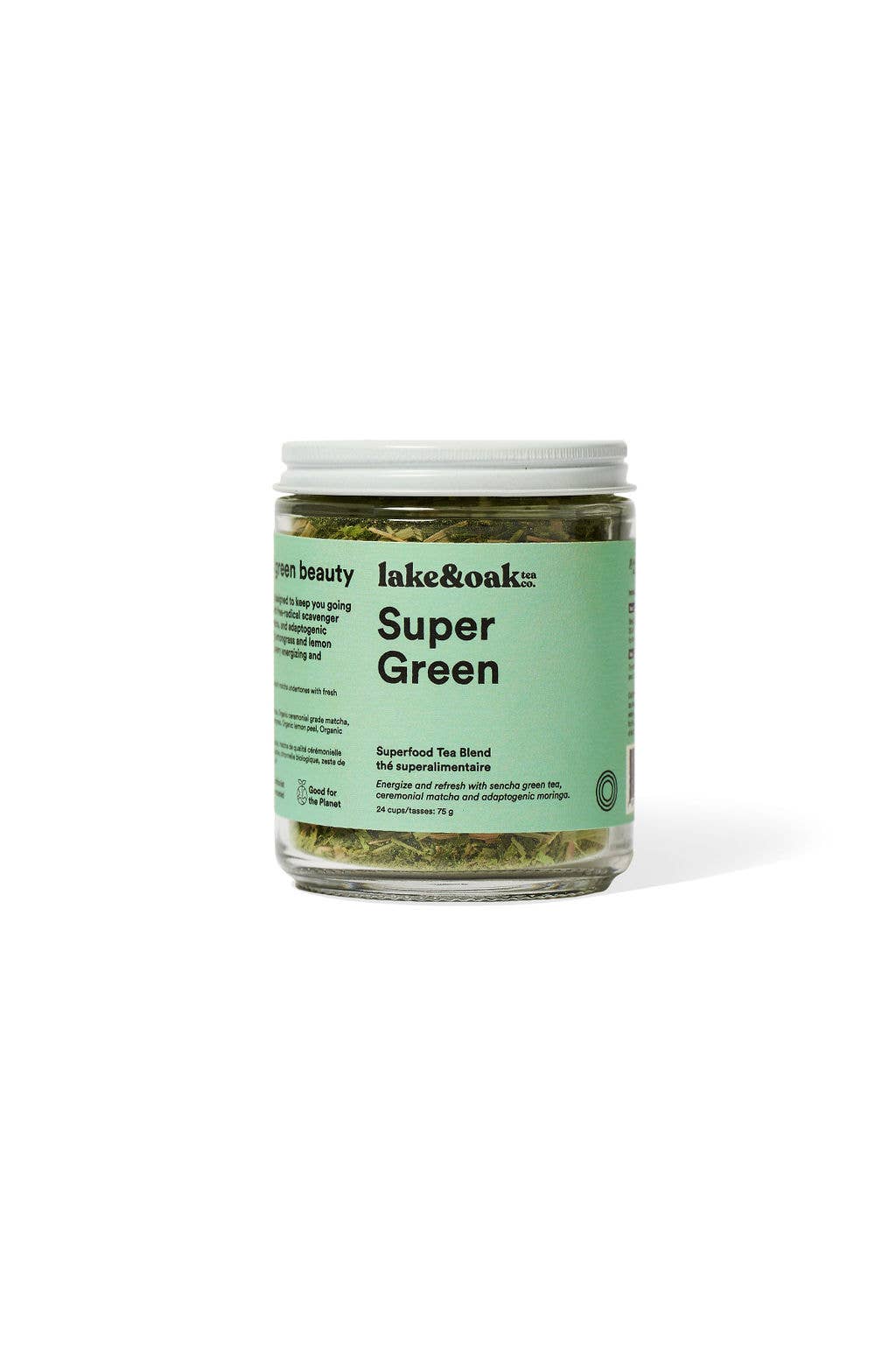 Super Green - Superfood Tea: Pyramid Tea Bags - Retail Canister