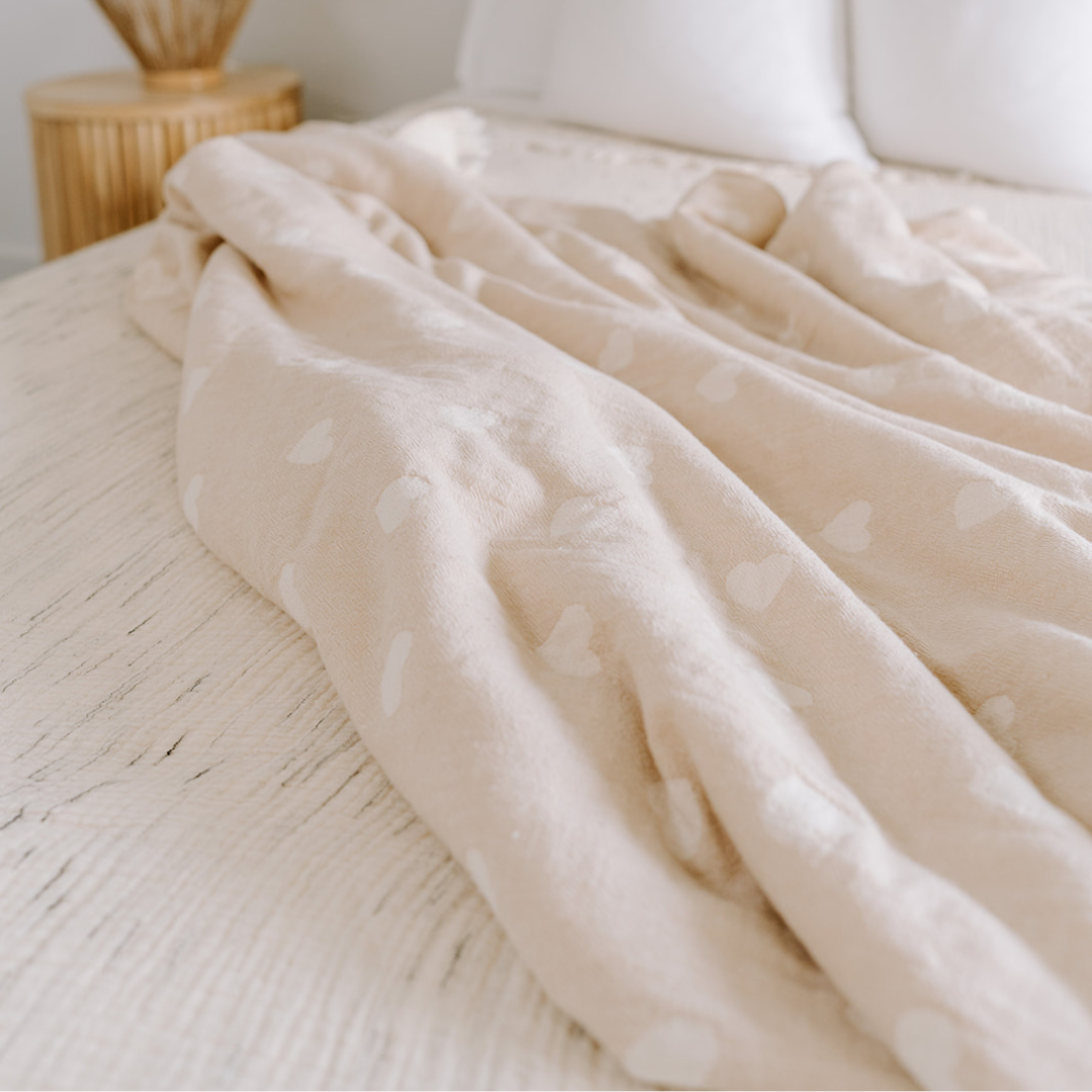 Pokoloko - Have A Heart Fleece Lined Throw