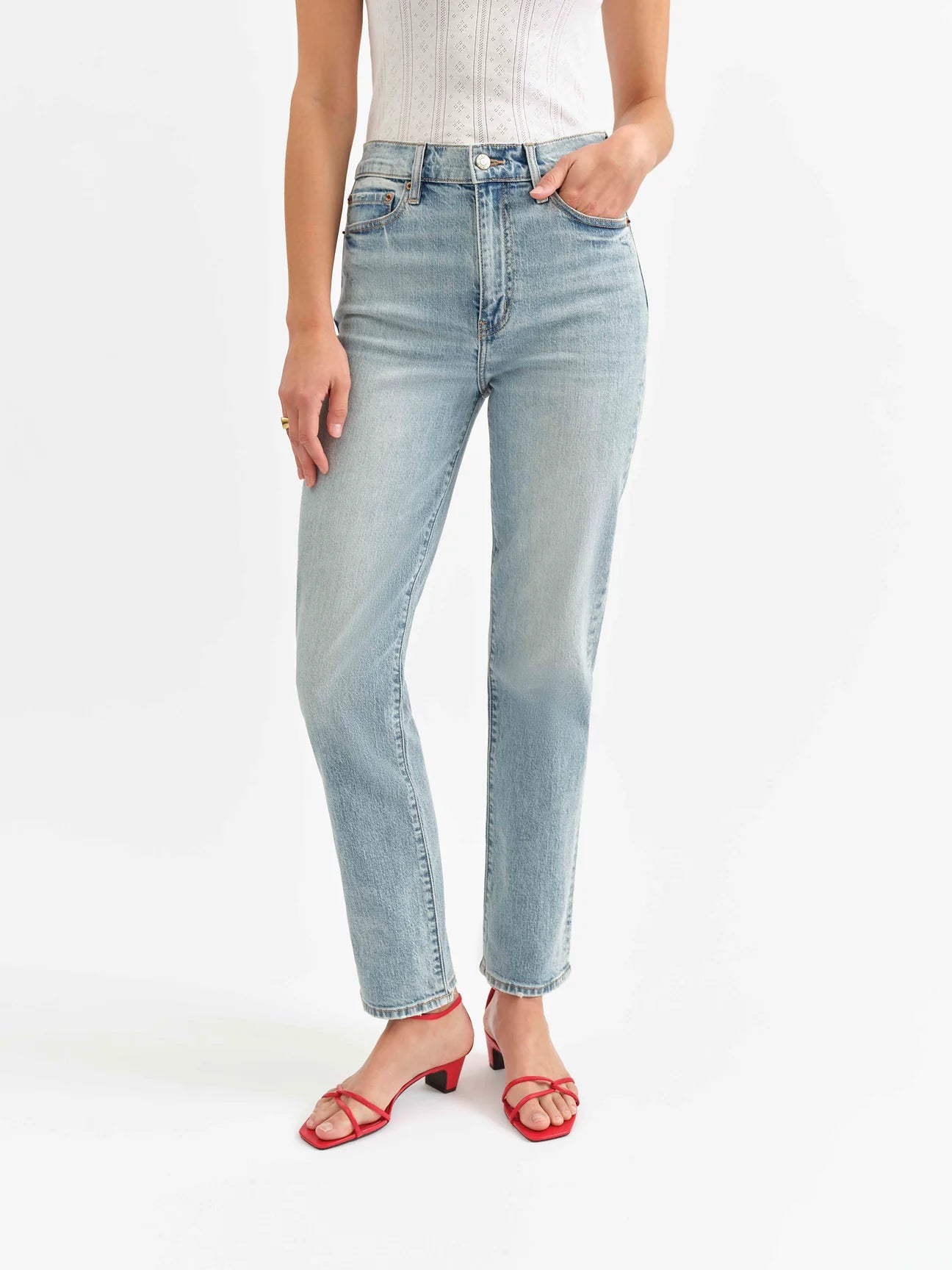 Daze Denim Smarty Pants slim straight in Wink