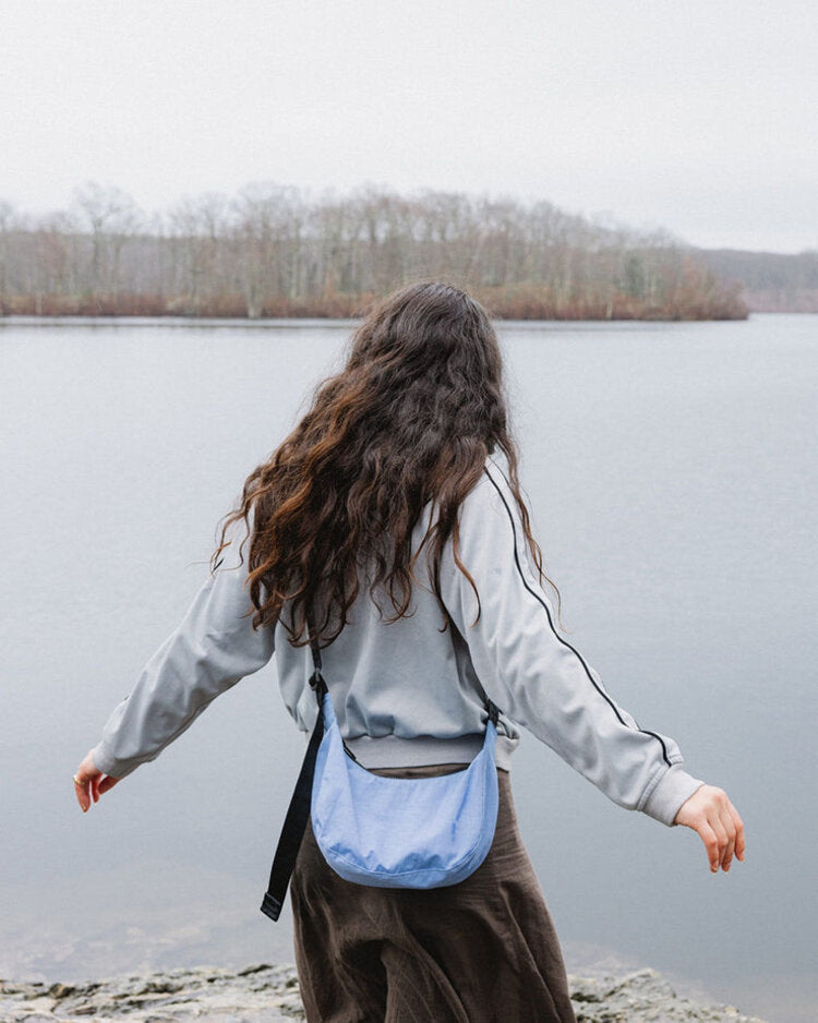 Baggu - Small Nylon Crescent Bag - Cornflower