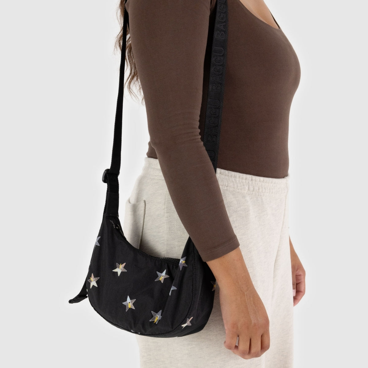 Baggu - Small Nylon Crescent Bag - Stars