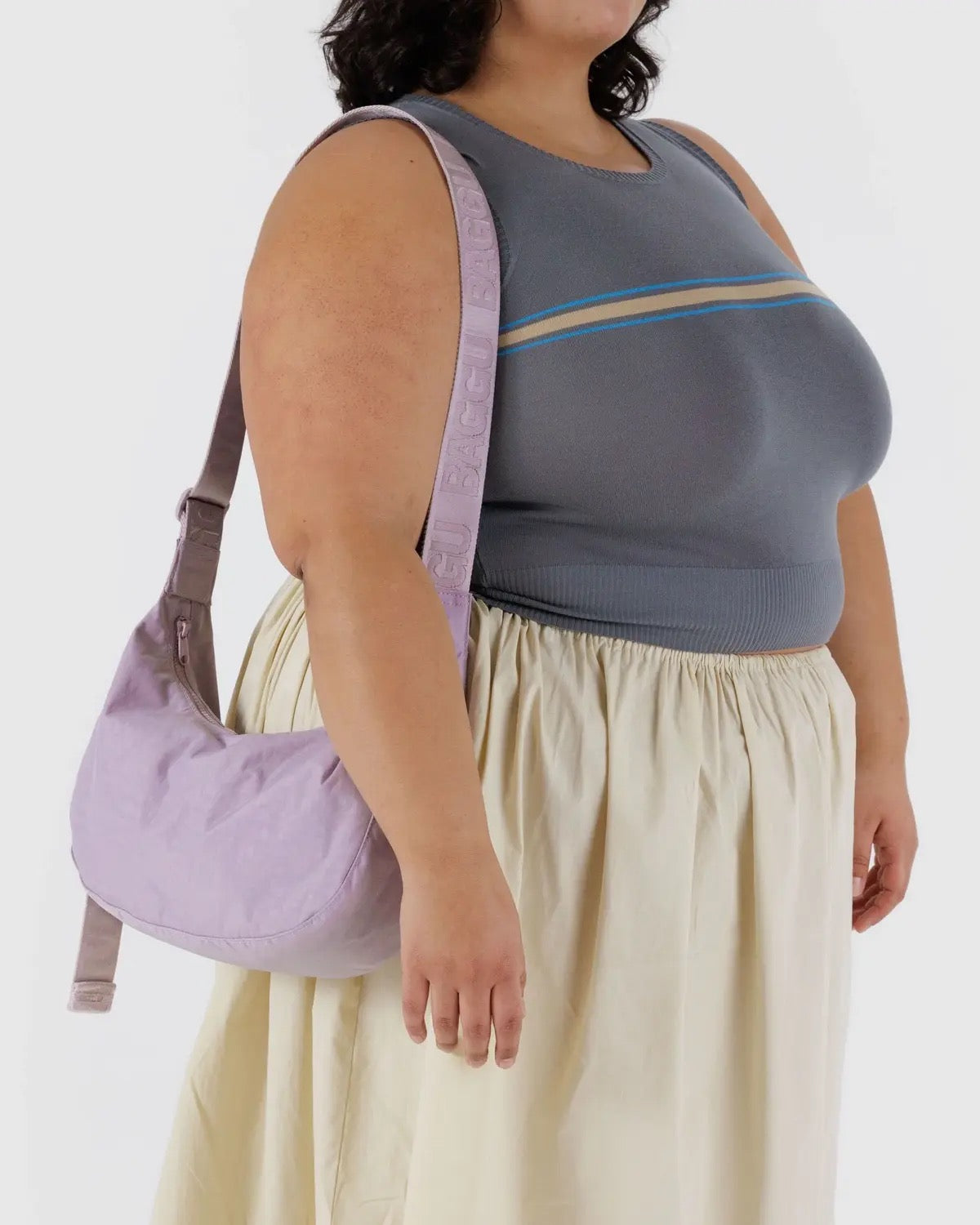 Crescent Bag - Medium - Dusty Pink