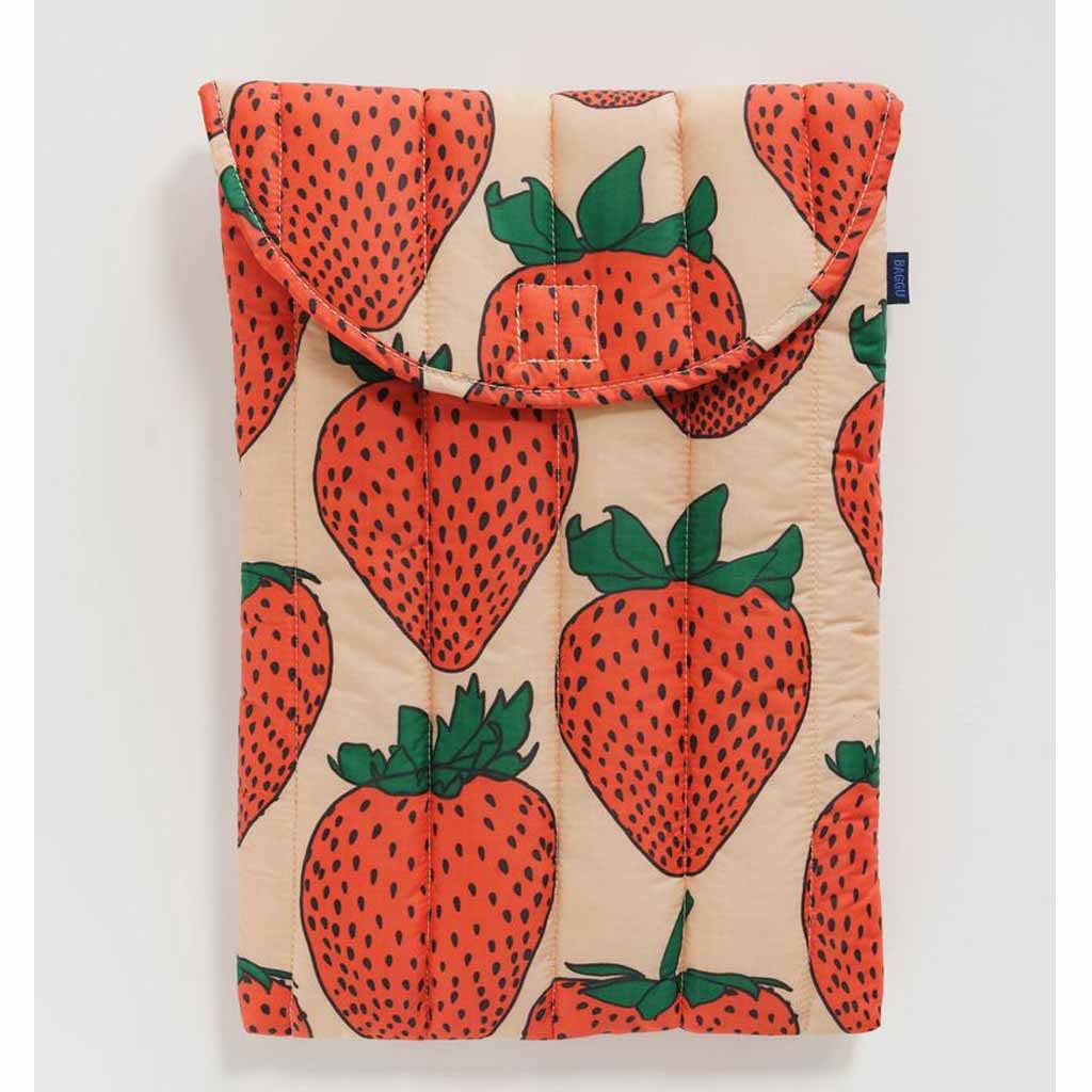 Puffy Laptop Sleeve 16" - Strawberry