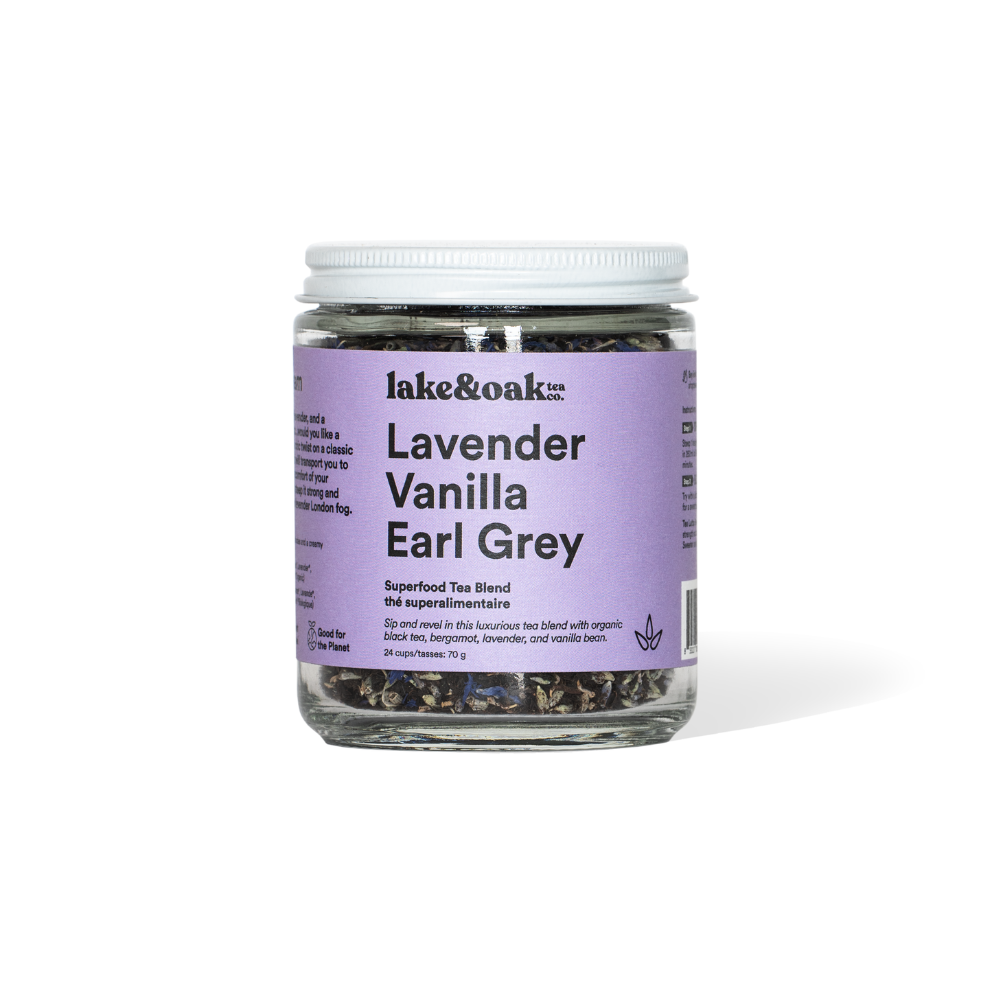Lake & Oak Tea Co. - Lavender Vanilla Earl Grey - Superfood Tea Blend