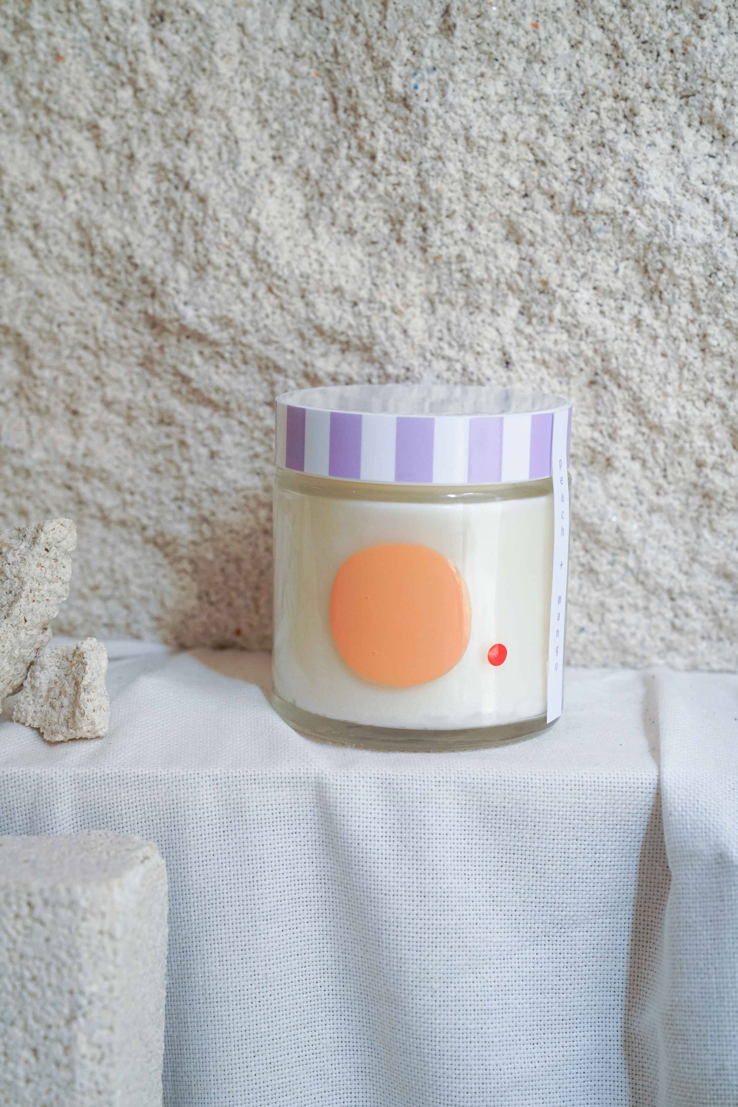 to:from - PEACH AND MANGO CANDLE