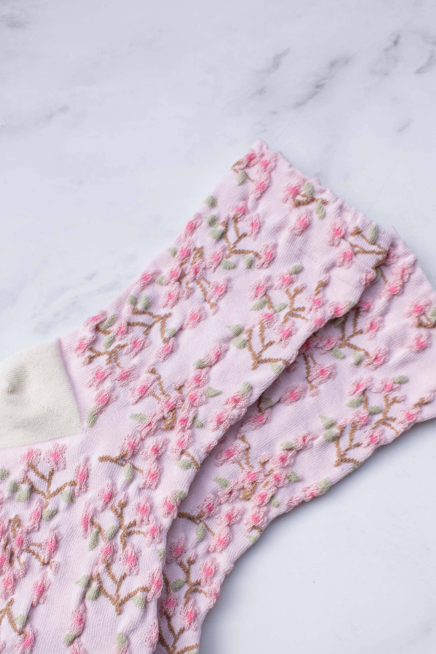Socks - Spring Blossoms - Pink