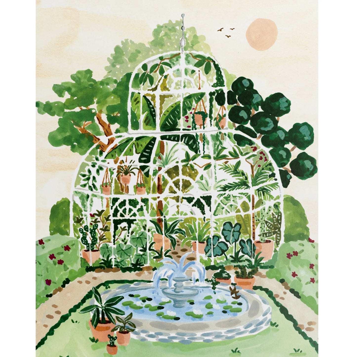 Villager Puzzles - Greenhouse Garden | 1000-Piece Puzzle for Adults | Designed in Canada by Artist Sabina Fenn