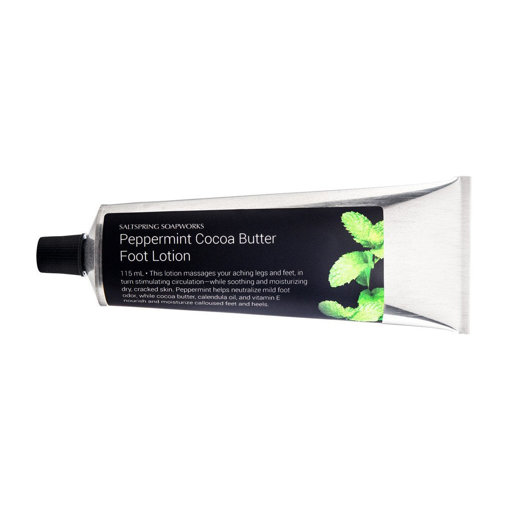 Saltspring Soapworks - Lotion - Peppermint Cocoa Butter Foot