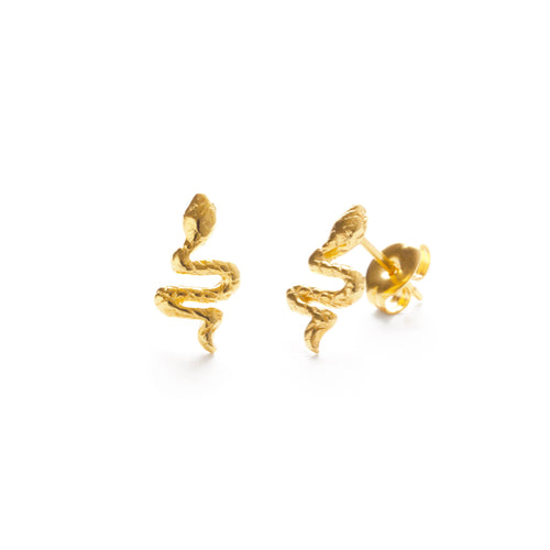 Earrings - Teeny Tiny Serpent Studs