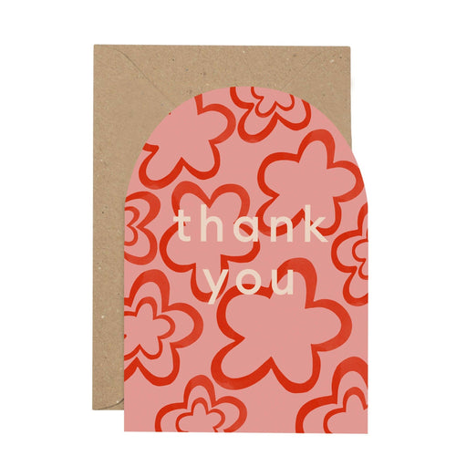 'Thank You' curved card