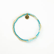 Monte Carlo Surf Bracelet, Beaded Bracelet, by Koh Surf: Purple & Blue