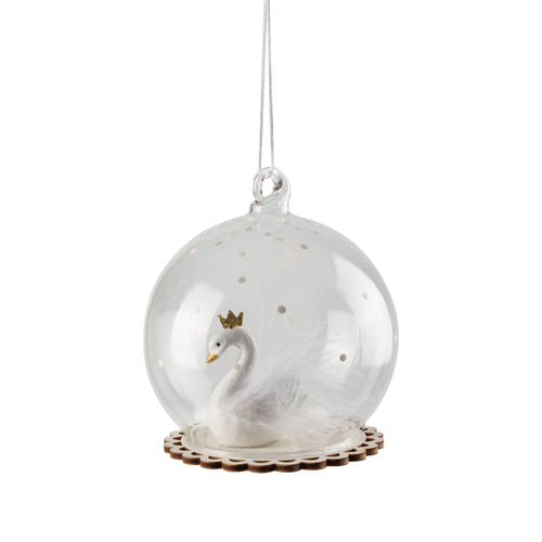 Ornament - Swan globe