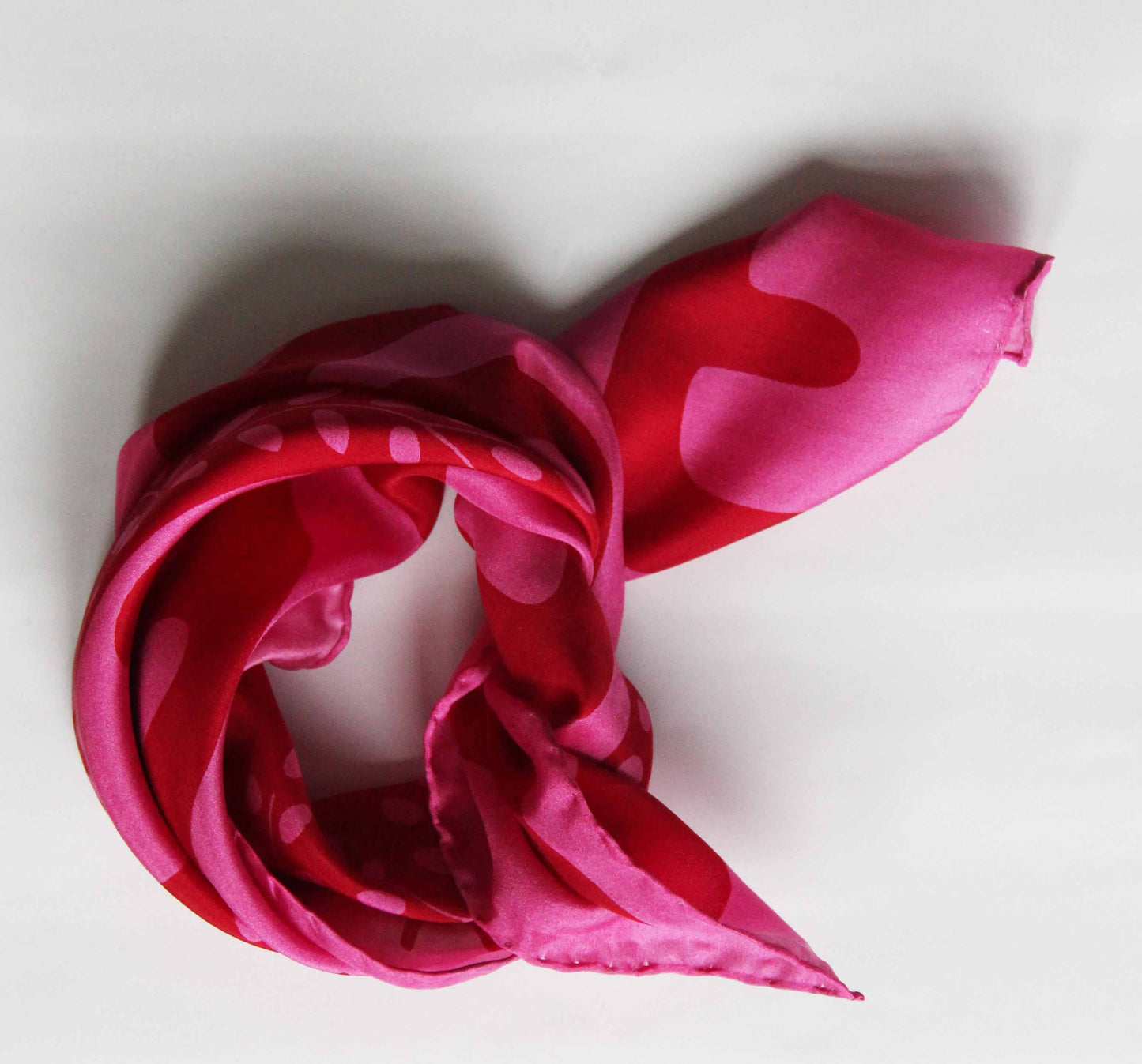 Les Belles - Foulard Peace and Love Fuchsia