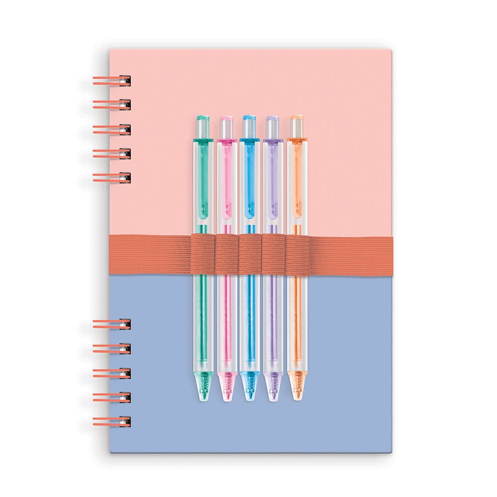 Notebook & Pen Set - Coral & Salt Water Harper Split-Spiral