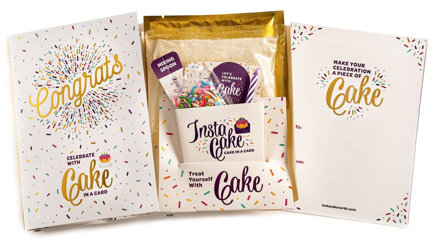 Insta Cake Card - Congrats! - Chocolate