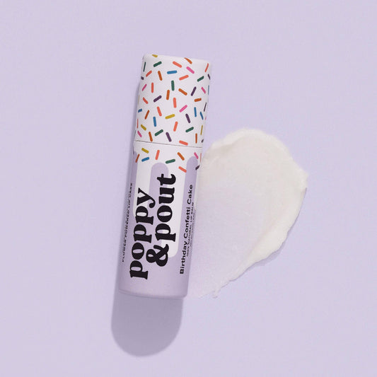 Poppy & Pout - Lip Balm - Birthday Confetti Cake