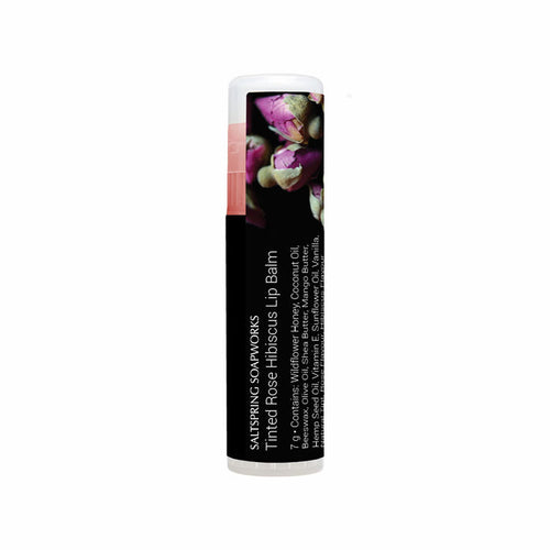 Saltspring Soapworks - Lip Balm - Tinted Rose Hibiscus