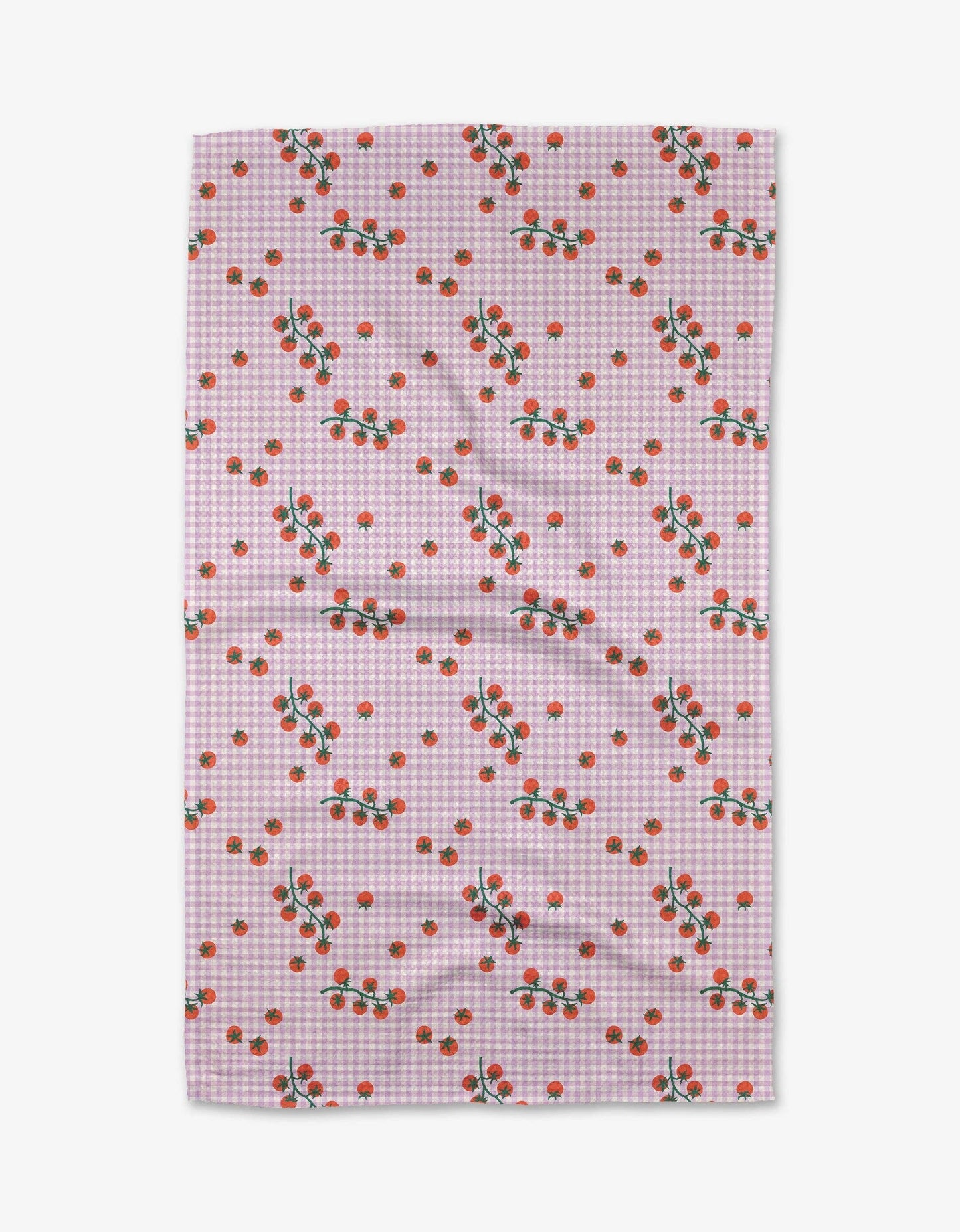 Geometry - Tea Towel - Tomato Gingham