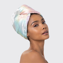 Satin-Wrapped Hair Towel - Aura