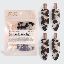 Kitsch - Eco-Friendly Creaseless Clips 4pc Set - Black Terrazzo