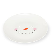 Snowman Face Appetizer Plate