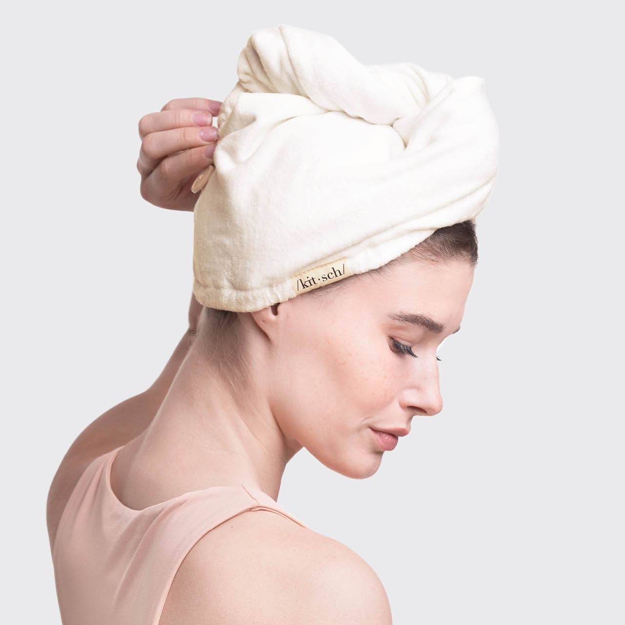 Kitsch - Dry Hair Towel - Ivory