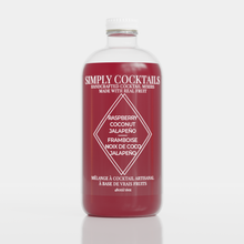 Simply Cocktails - Raspberry, Coconut, Jalapeño Margarita Mix - 16oz