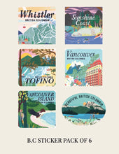 British Columbia Sticker Pack x 6