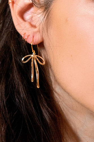 Earrings - Bad to the Bow - 18K Gold Plated