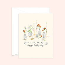 Forever is Only the Beginning Wedding card: White