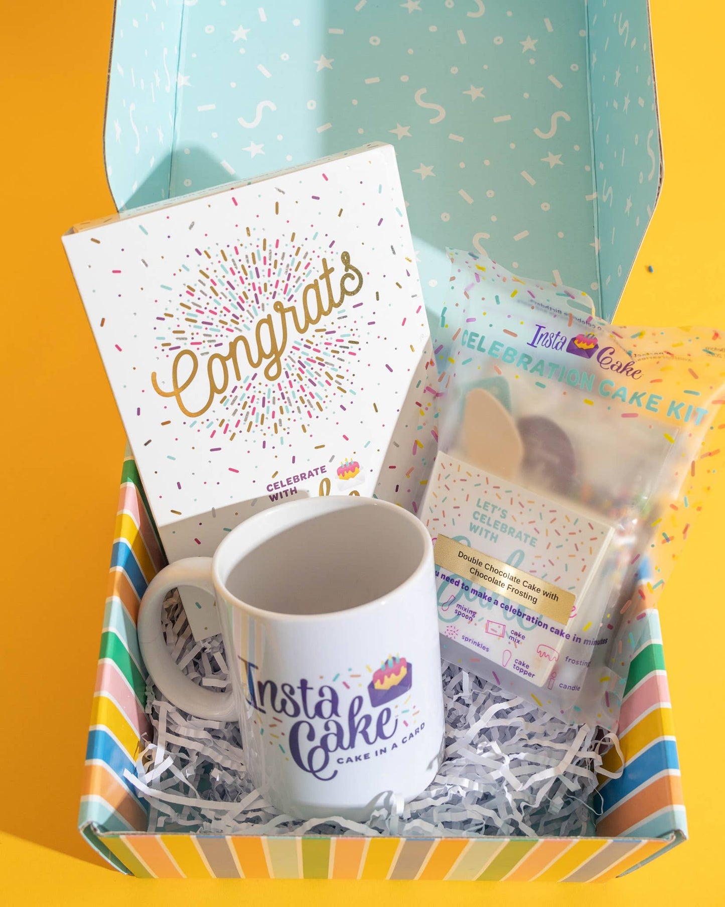 Insta Cake Card - Congrats! - Chocolate