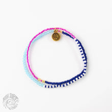 Monte Carlo Surf Bracelet, Beaded Bracelet, by Koh Surf: Purple & Blue