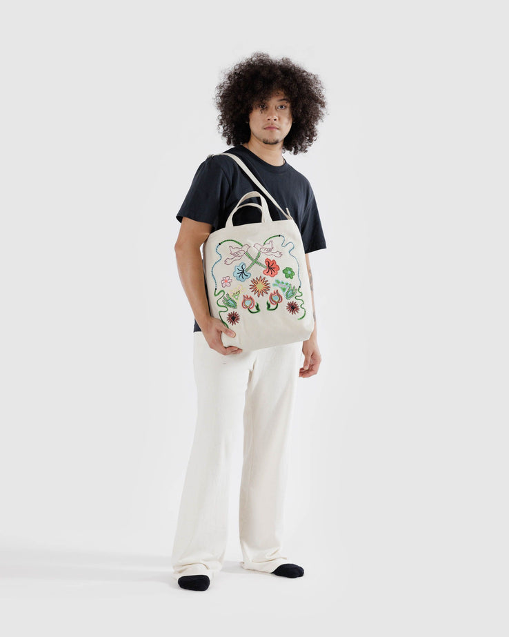 Baggu - Zip Duck Bag -  Embroidered Birds