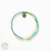 Monte Carlo Surf Bracelet, Beaded Bracelet, by Koh Surf: Purple & Blue