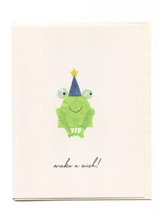 "Make a Wish!" Frog w Hat