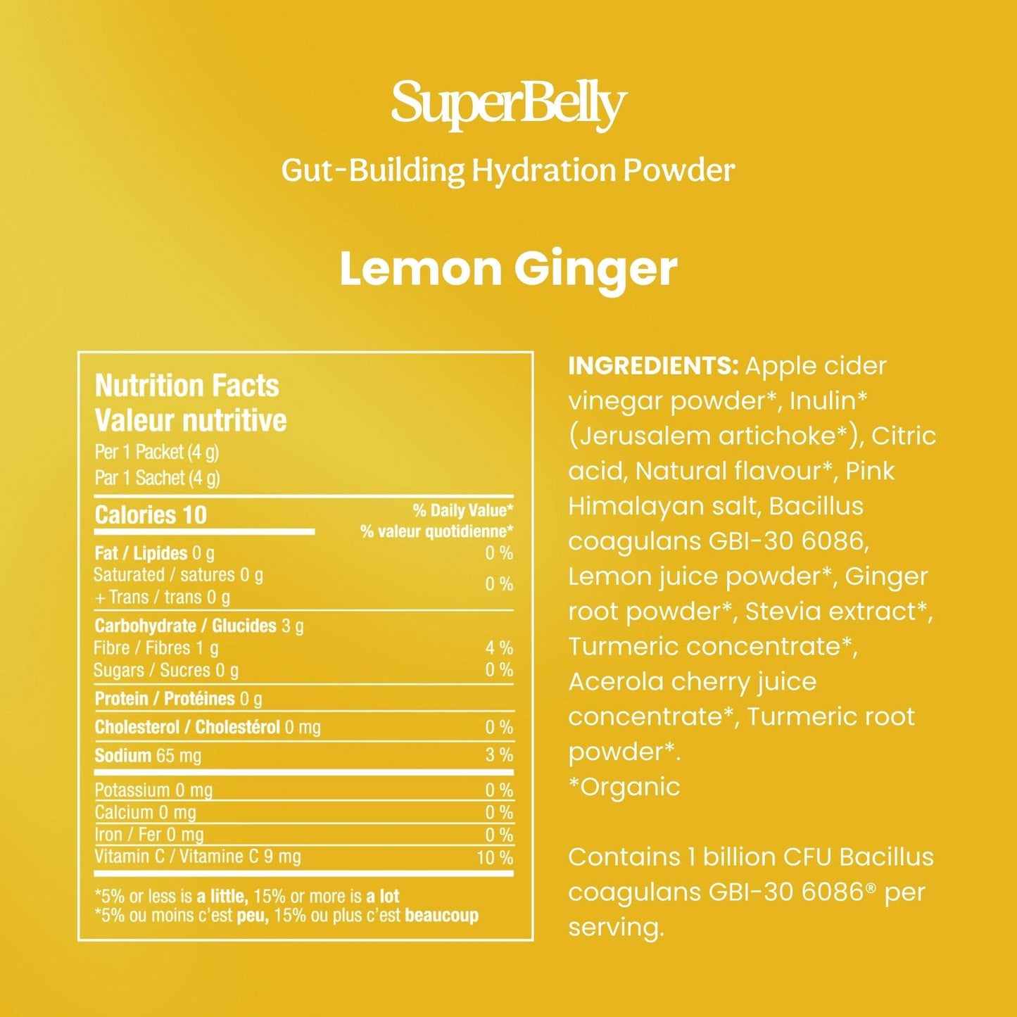 Blume - SuperBelly Hydration & Gut Mix - Lemon Ginger