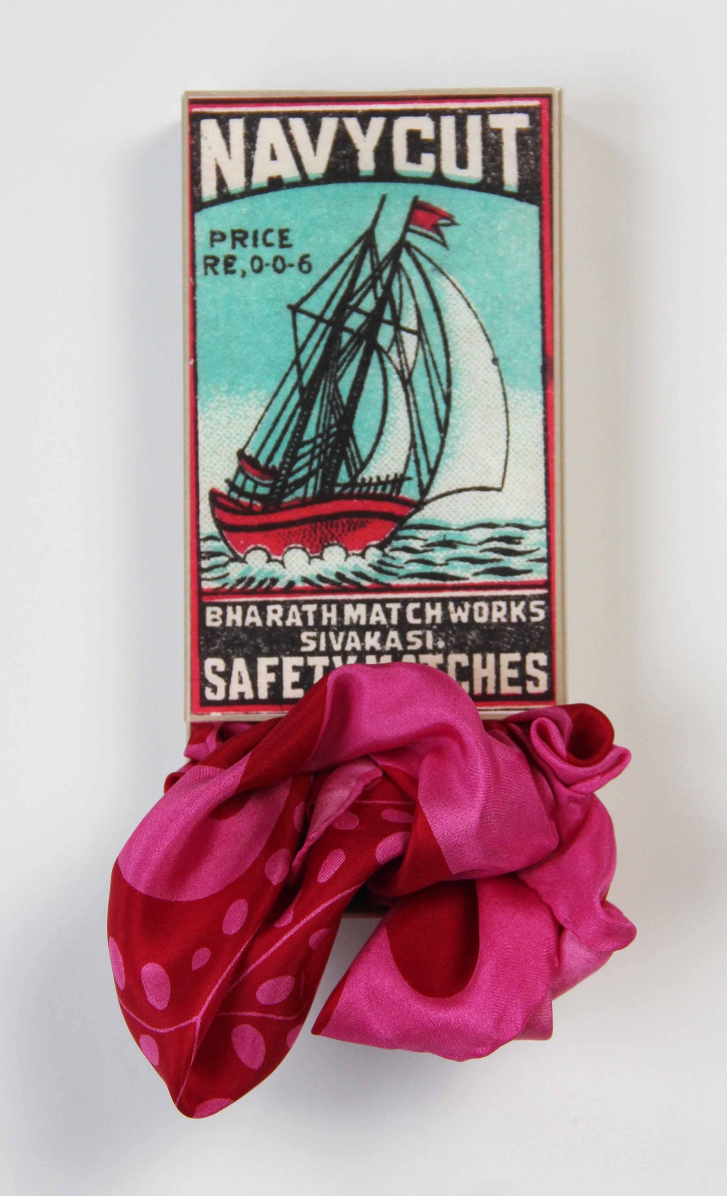 Les Belles - Foulard Peace and Love Fuchsia